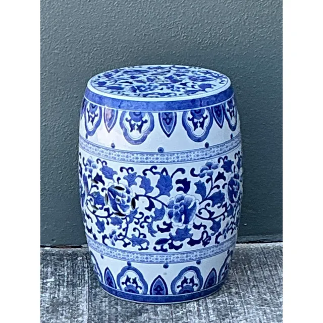 Vintage Asian Glazed Ceramic Garden Stool — additional photo 7