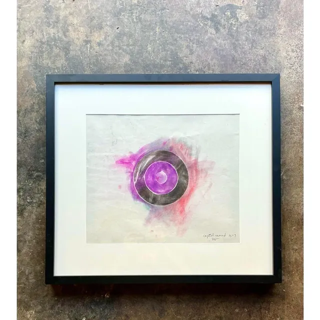 Vintage Boho Original Pastel Geometric Abstract on Paper — additional photo 7