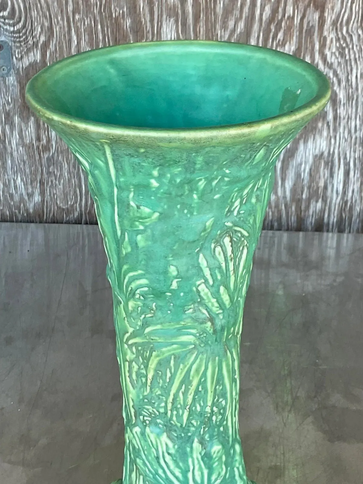 Vintage Boho Weller Pottery Tall Vase — additional photo 4