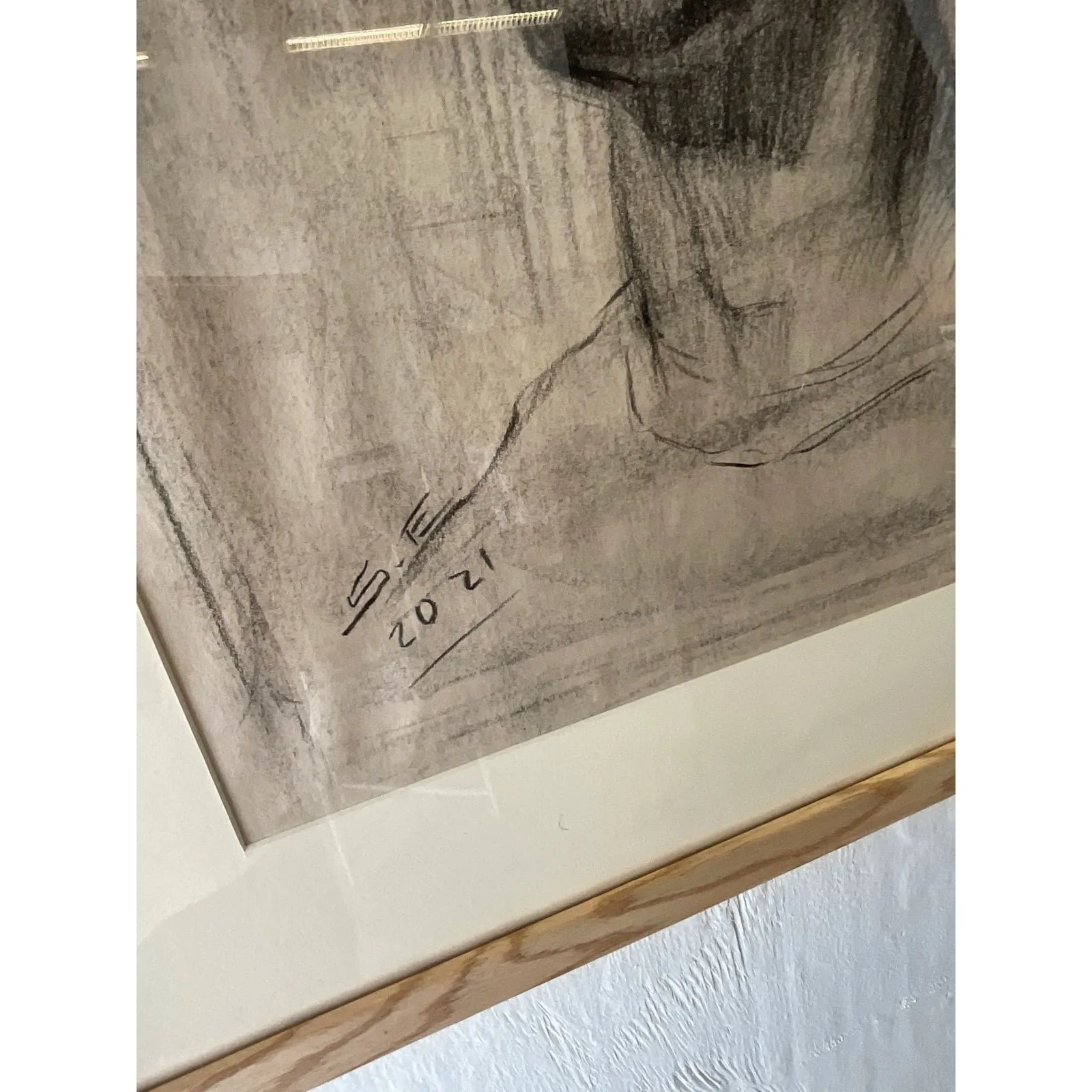 Vintage Portrait Original Pencil Drawing of a Young Man — additional photo 6
