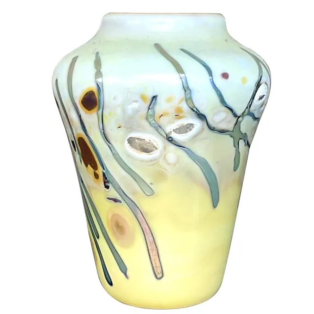 Vintage Boho Abstract Art Glass Vase — additional photo 7
