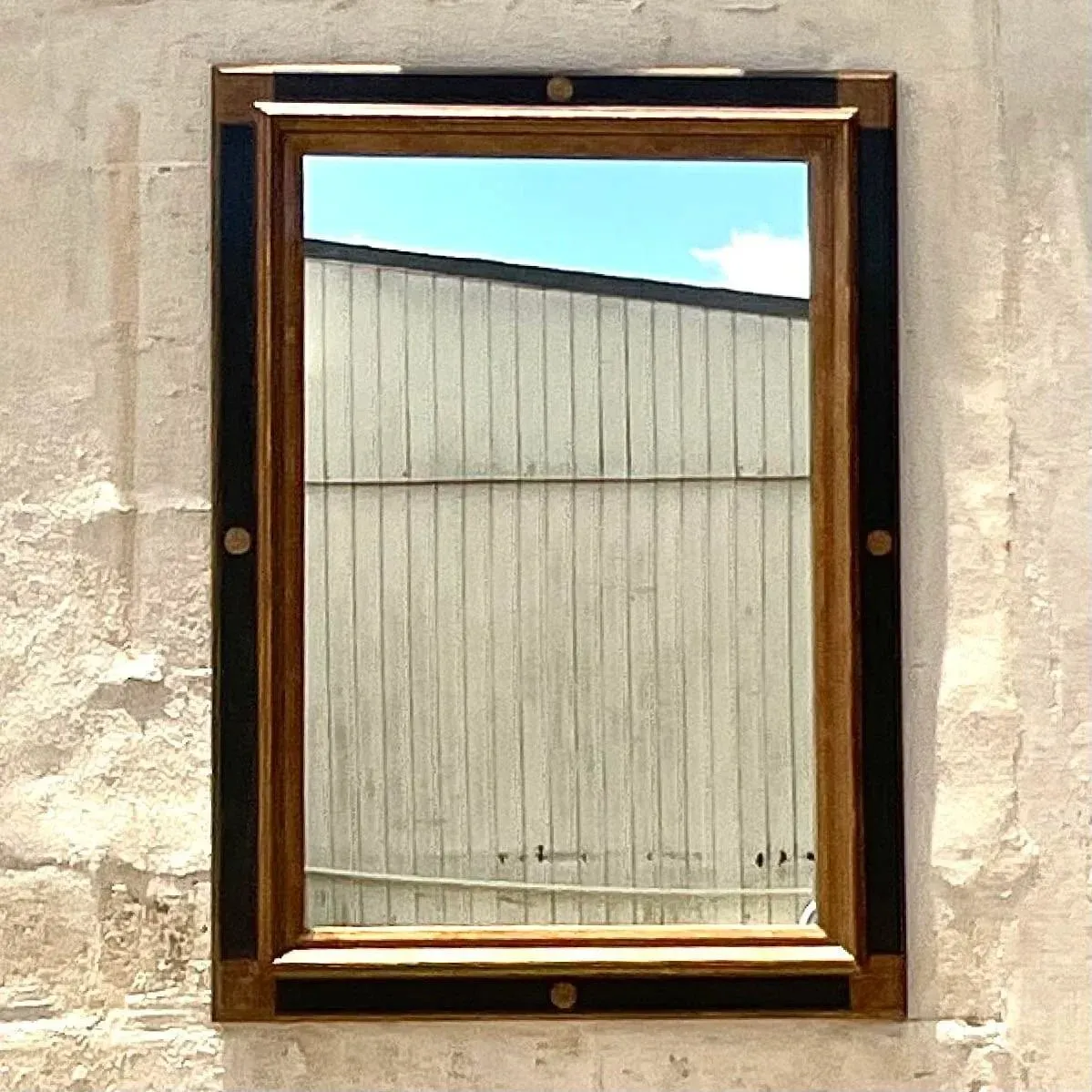 Vintage Regency Gilt Tipped Mirror - Mirrored Glass, 32W x 44H — additional photo 1