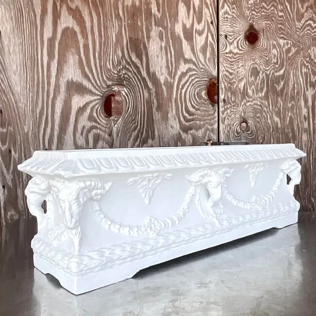 Vintage Boho Ram’s Head Planter Box — additional photo 5