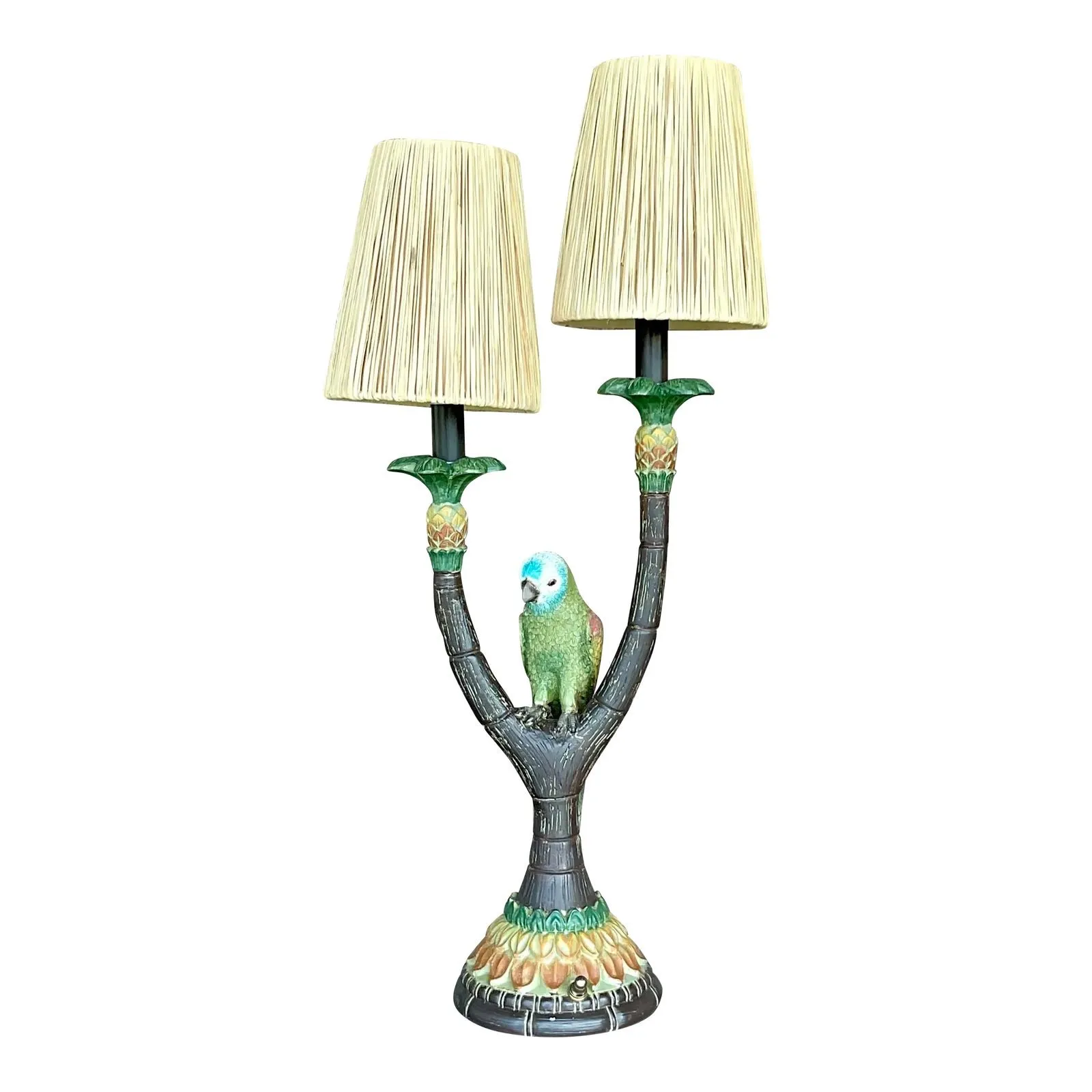 Vintage Boho Happy Parakeet Lamp — additional photo 8