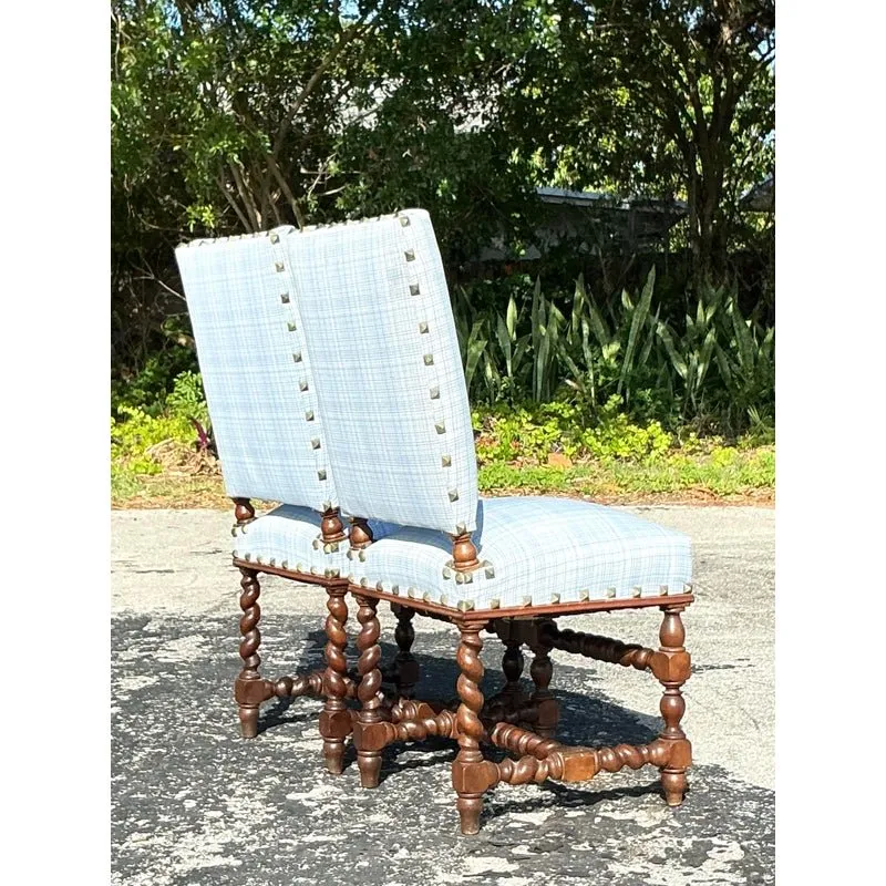 Vintage Boho Barley Twist Chairs - A Pair — additional photo 5