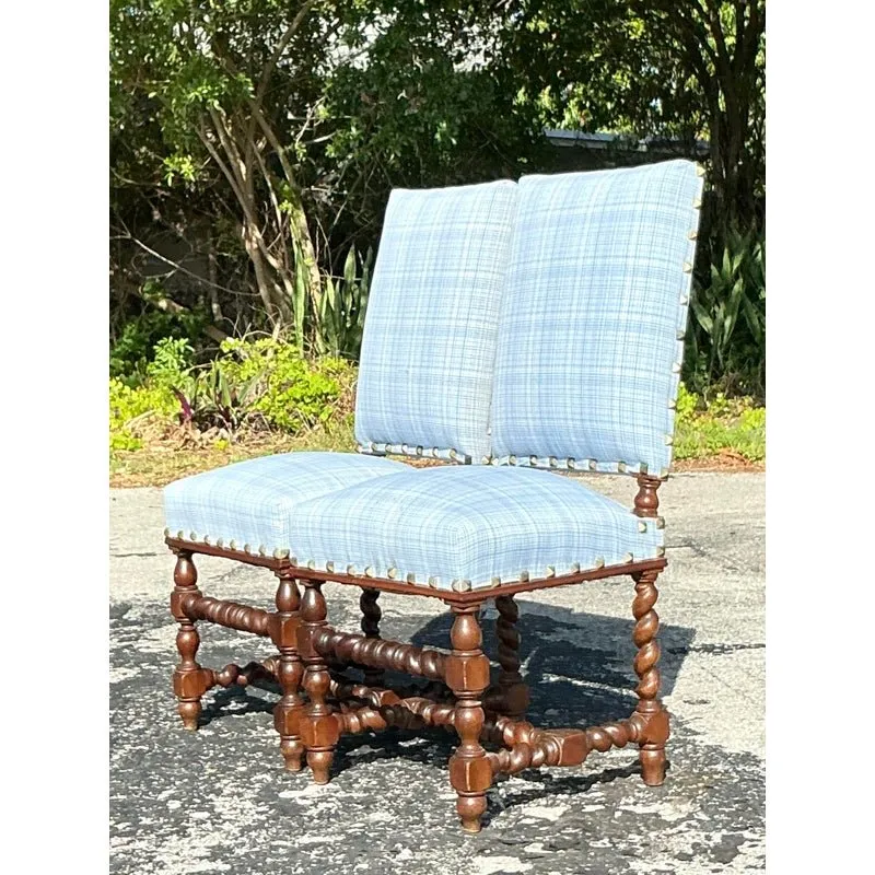 Vintage Boho Barley Twist Chairs - A Pair — additional photo 2