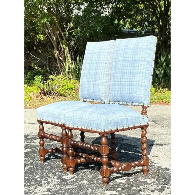 Vintage Boho Barley Twist Chairs - A Pair — additional photo 2