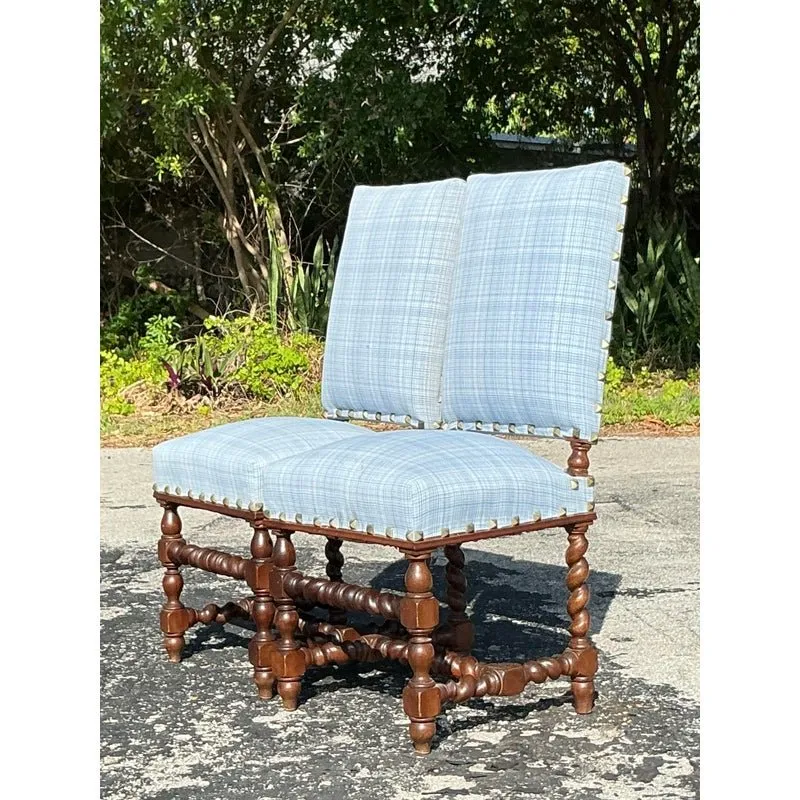 Vintage Boho Barley Twist Chairs - A Pair — additional photo 4