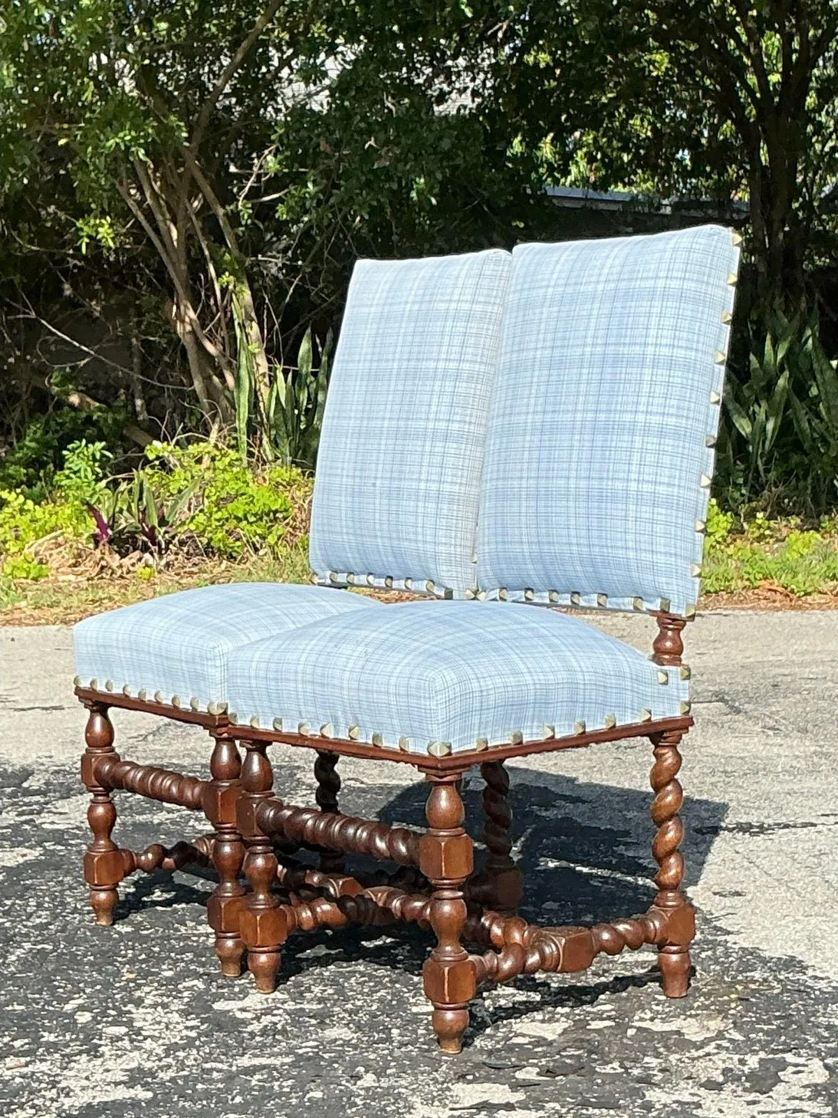 Vintage Boho Barley Twist Chairs - A Pair — additional photo 2