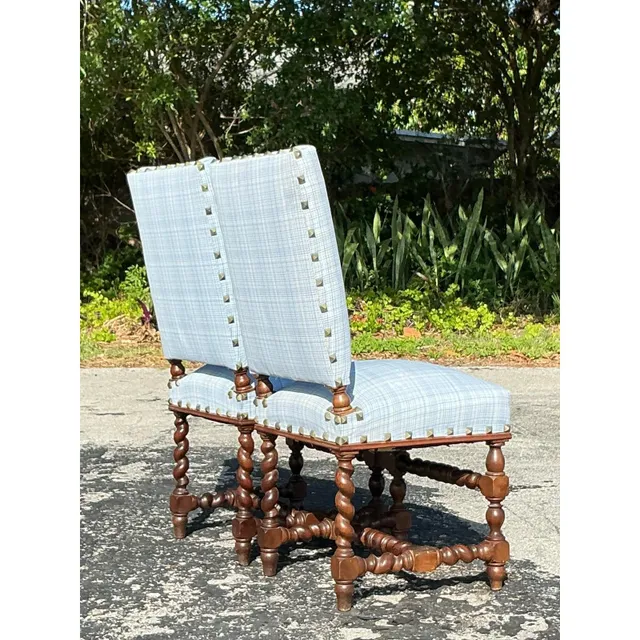 Vintage Boho Barley Twist Chairs - A Pair — additional photo 6