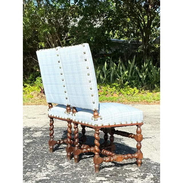 Vintage Boho Barley Twist Chairs - A Pair — additional photo 8