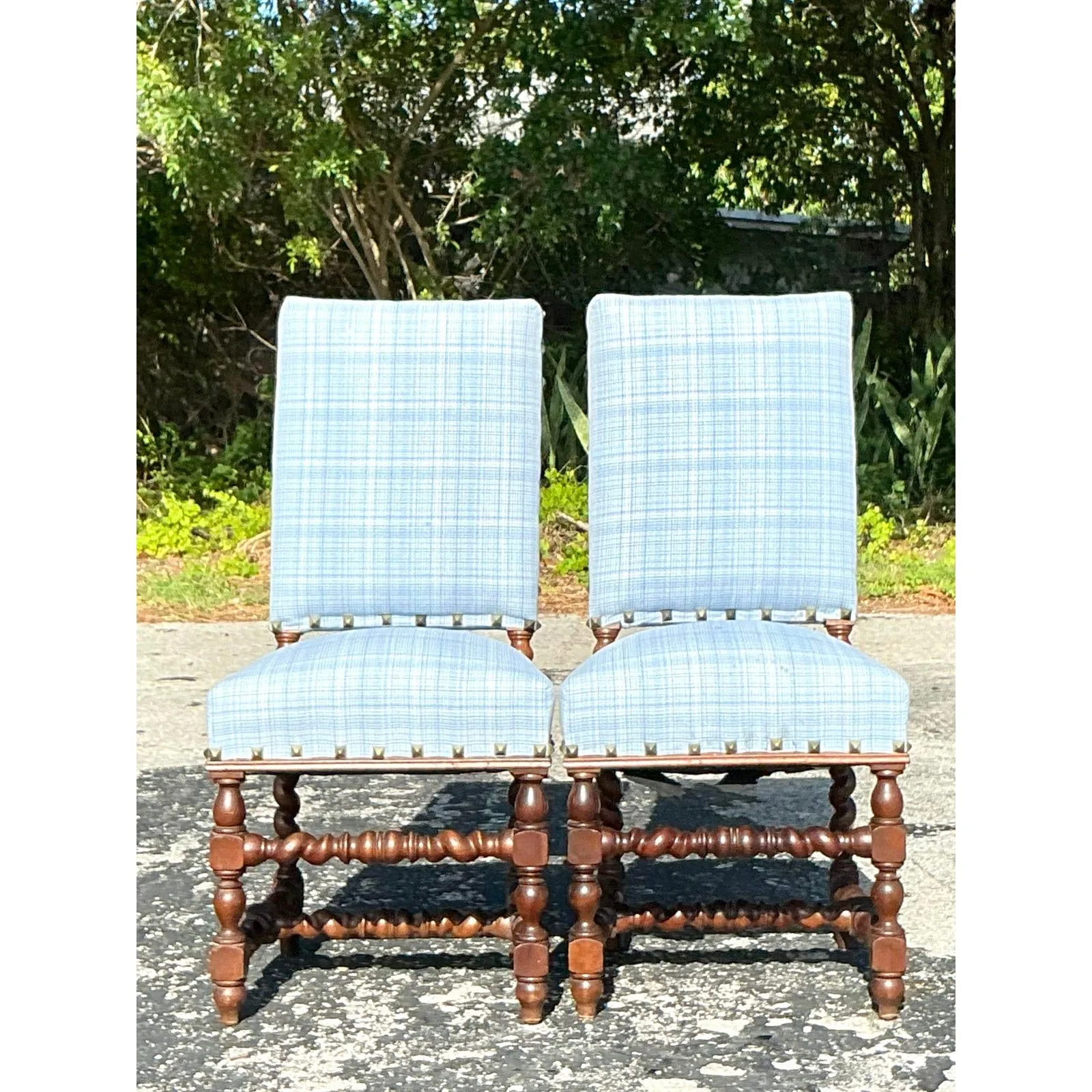 Vintage Boho Barley Twist Chairs - A Pair — additional photo 1