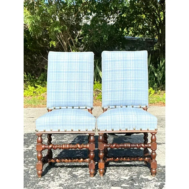 Vintage Boho Barley Twist Chairs - A Pair — additional photo 1