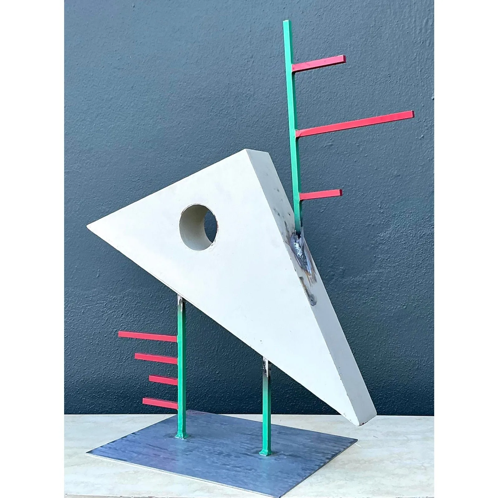 Vintage PostModern Abstract Geometric Sculpture — additional photo 2