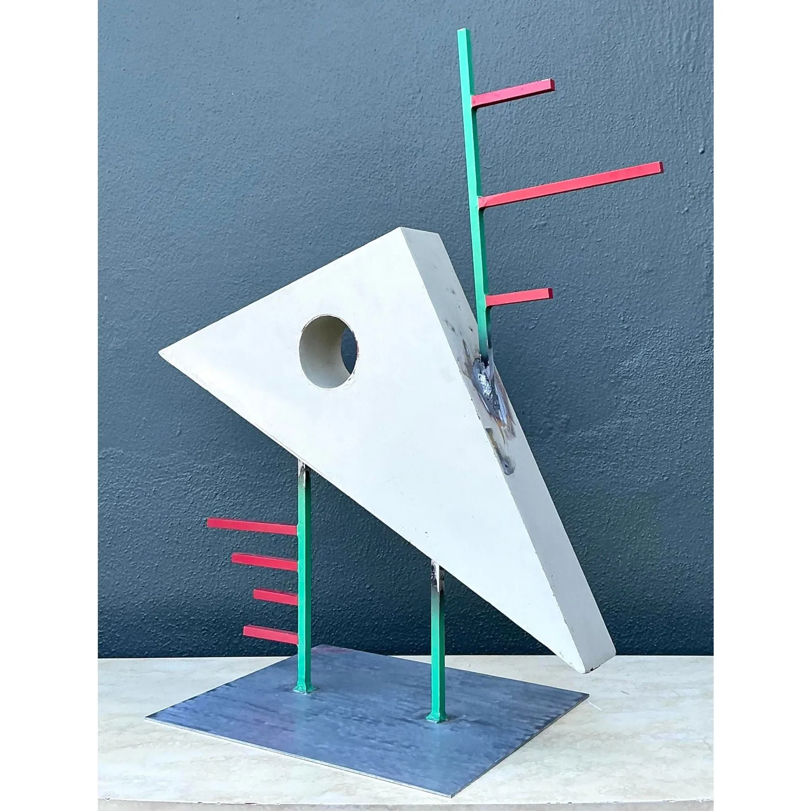 Vintage PostModern Abstract Geometric Sculpture — additional photo 1