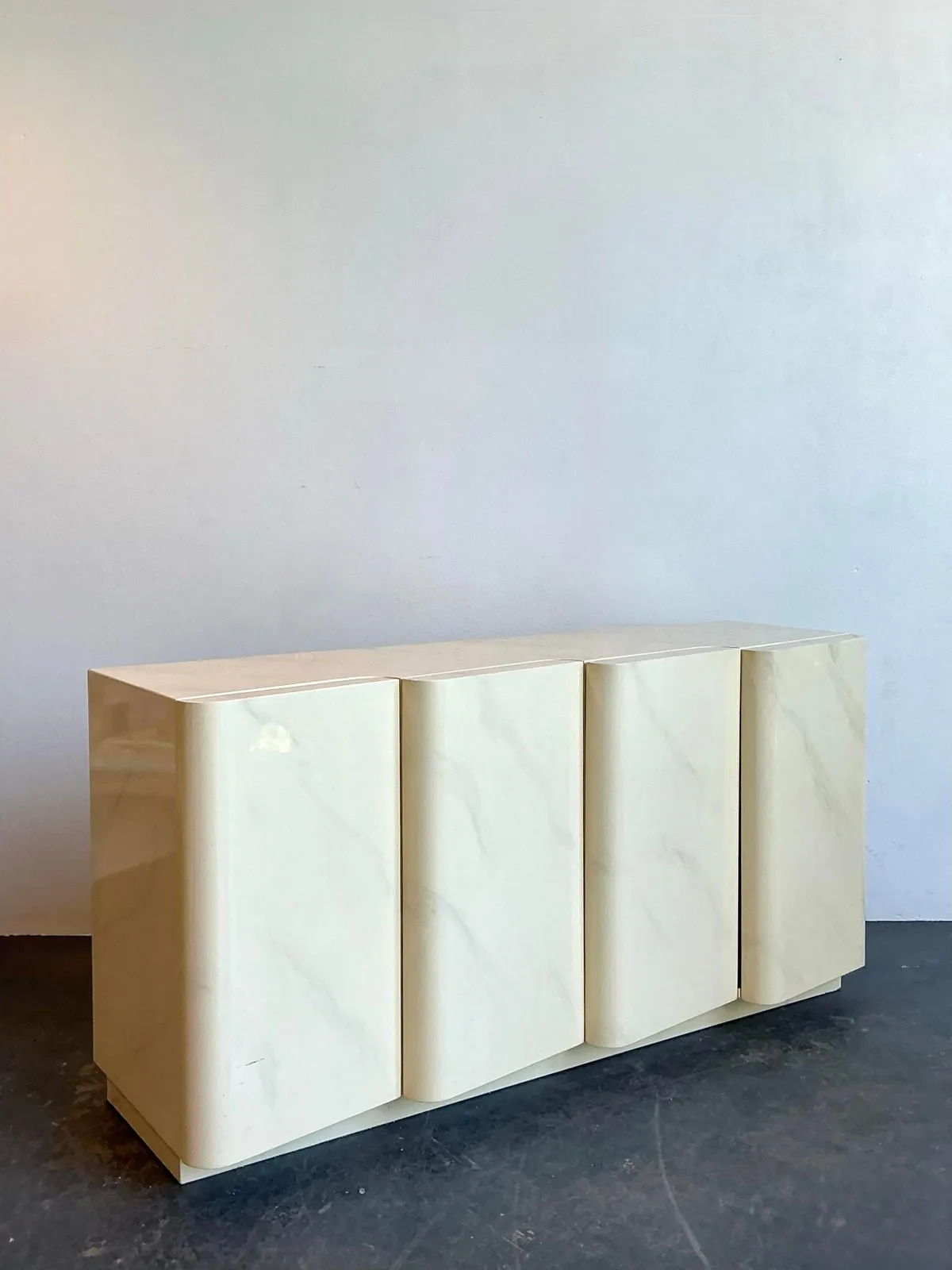 Vintage Postmodern Wave Front Credenza — additional photo 2