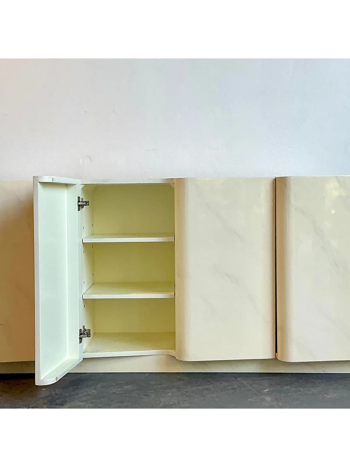 Vintage Postmodern Wave Front Credenza — additional photo 5
