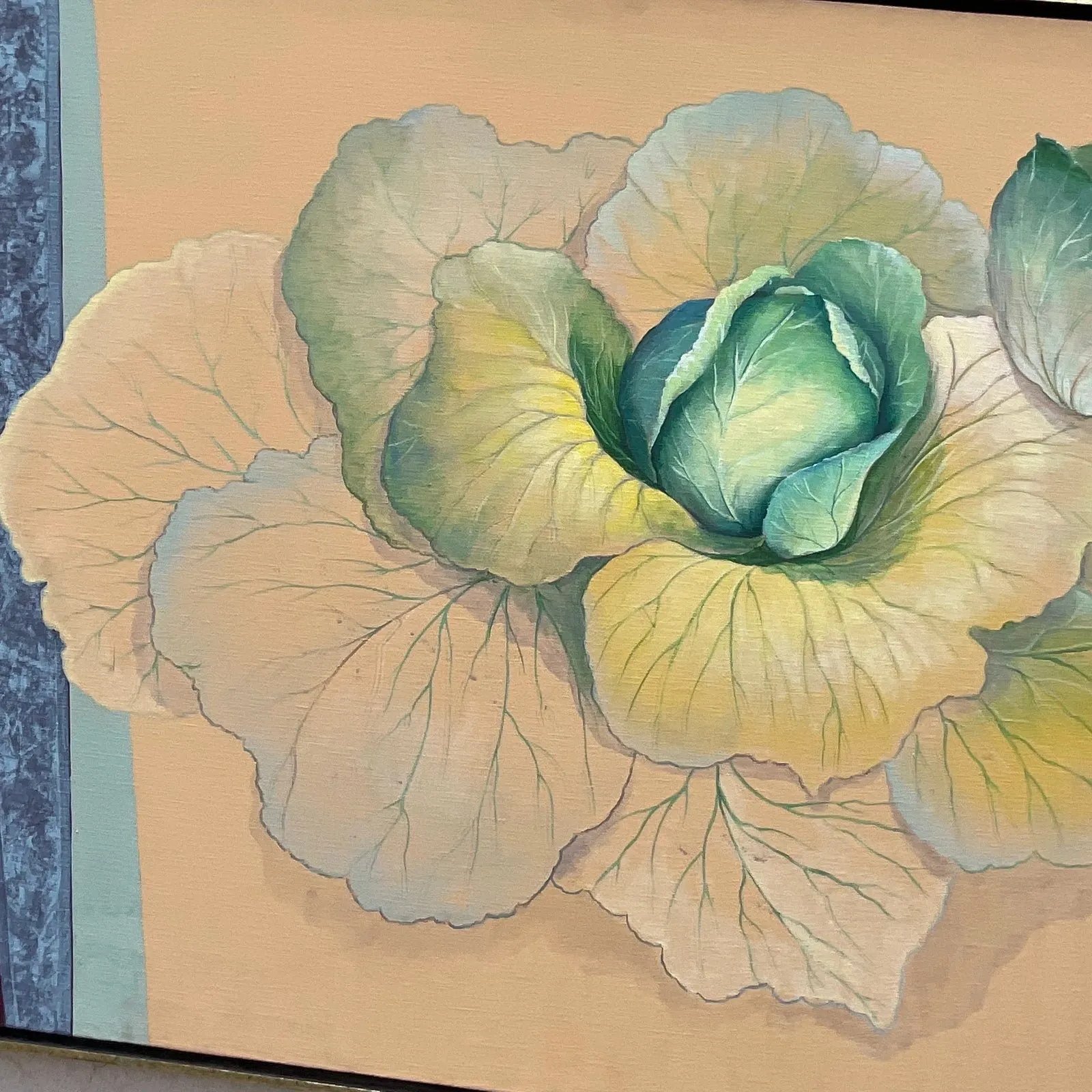 Vintage Boho Signed Original Oil Still Life on Canvas — additional photo 6