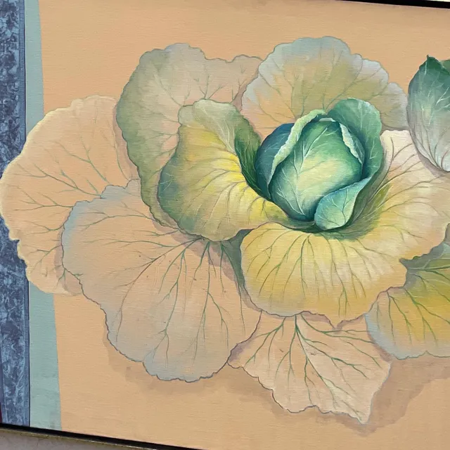 Vintage Boho Signed Original Oil Still Life on Canvas — additional photo 6