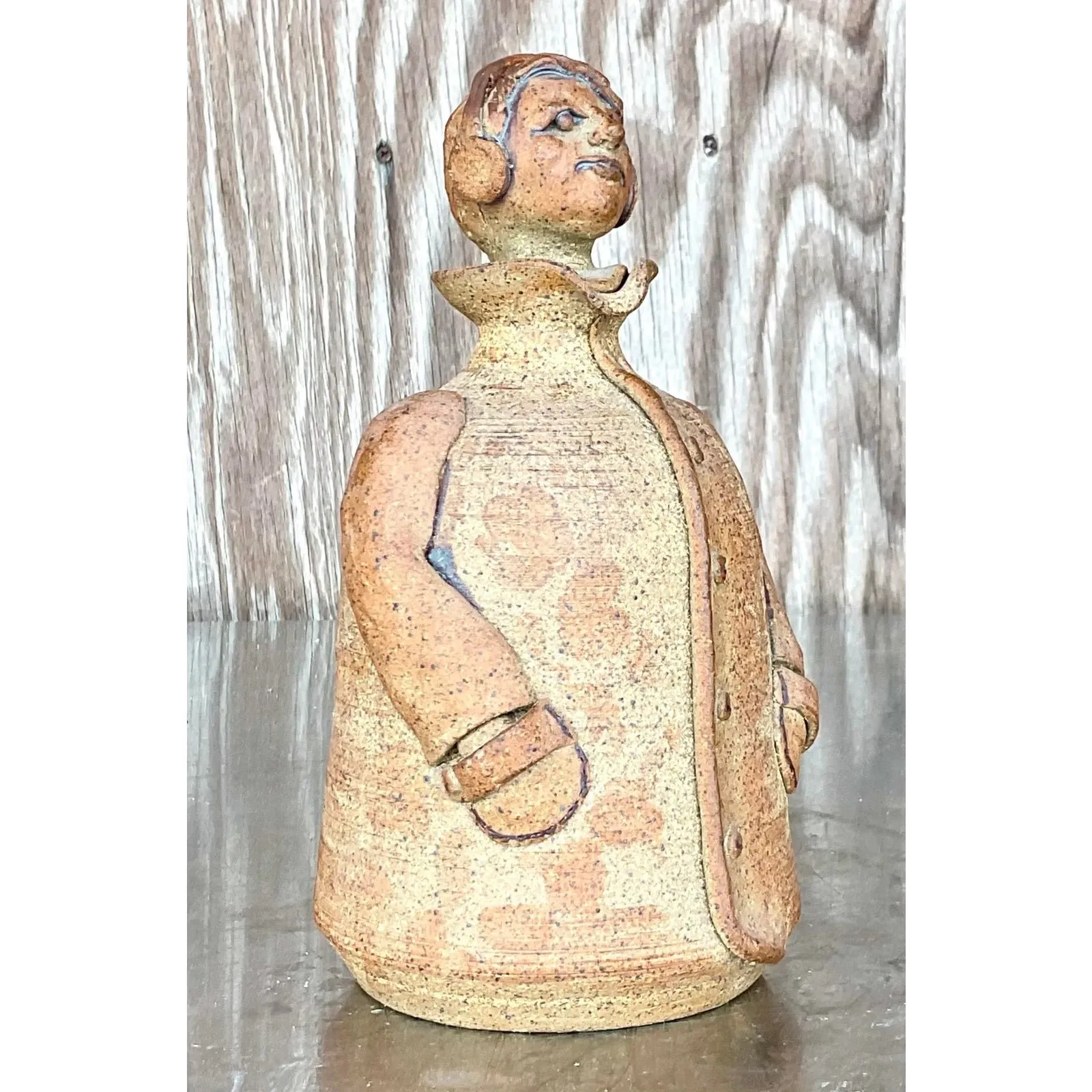 Vintage Boho Studio Pottery Decanter — additional photo 3