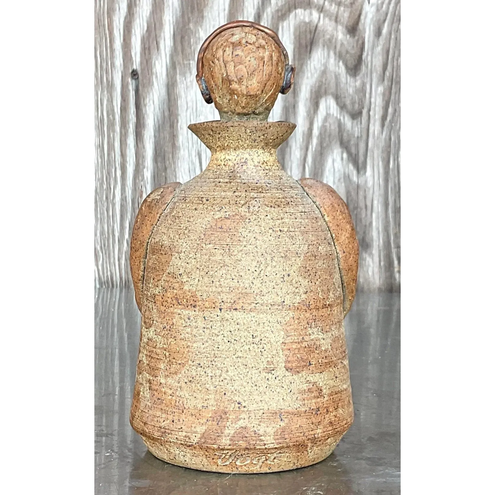 Vintage Boho Studio Pottery Decanter — additional photo 5