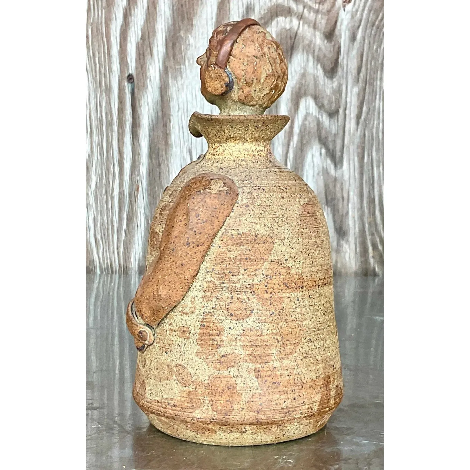 Vintage Boho Studio Pottery Decanter — additional photo 6