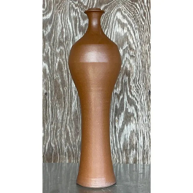 Vintage Boho Studio Pottery Vases - Set of 2 — additional photo 5