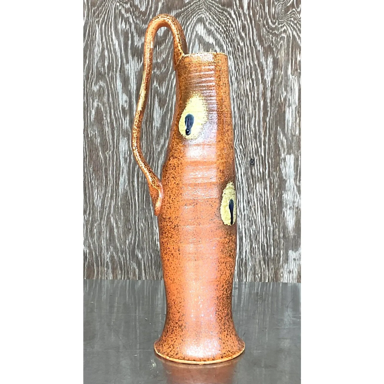 Vintage Boho Studio Pottery Vases - Set of 2 — additional photo 7