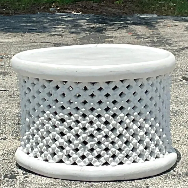 Late 20th Century Vintage Boho Bamileke Wood Coffee Table — additional photo 3