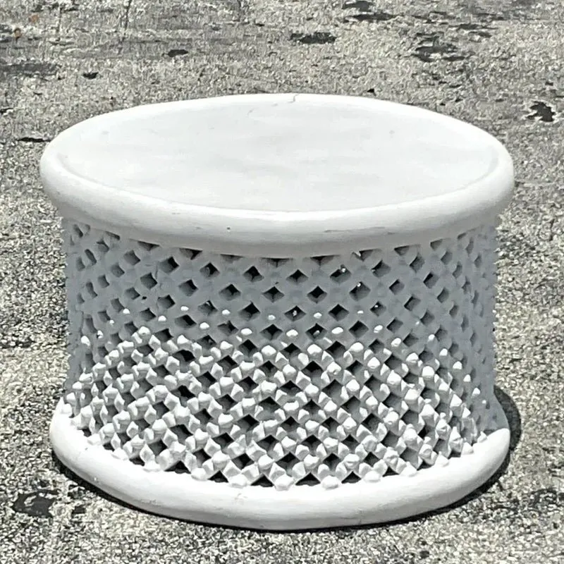Late 20th Century Vintage Boho Bamileke Wood Coffee Table — additional photo 4