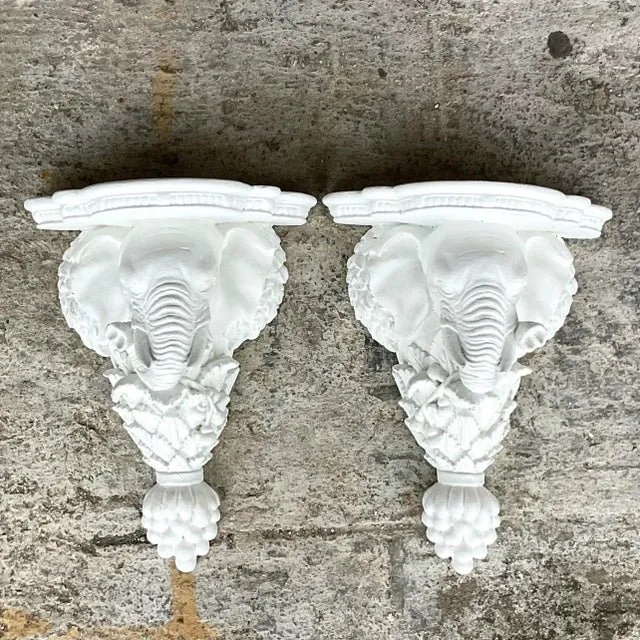 Vintage Boho Elephant Brackets - a Pair — additional photo 4