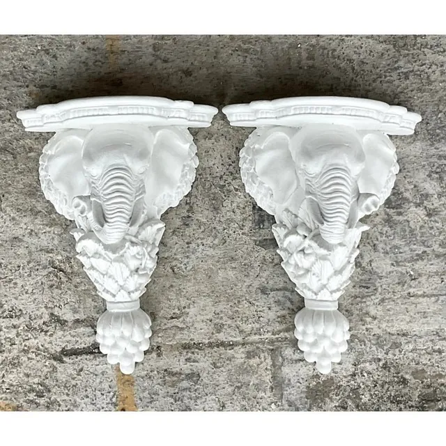 Vintage Boho Elephant Brackets - a Pair — additional photo 5