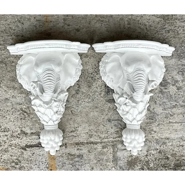 Vintage Boho Elephant Brackets - a Pair — additional photo 7