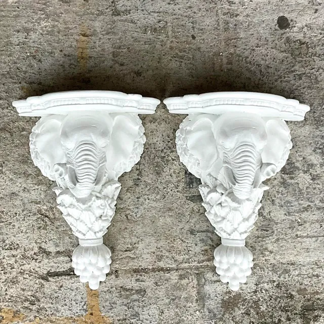 Vintage Boho Elephant Brackets - a Pair — additional photo 8