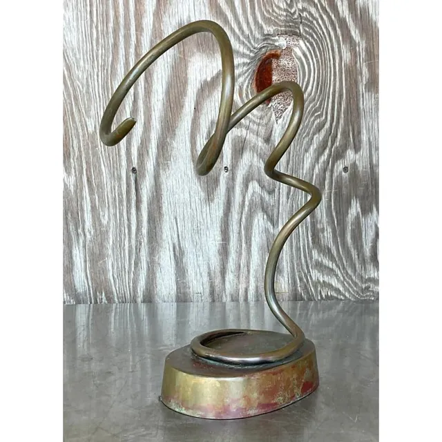 Vintage Boho Abstract Metal Sculpture — additional photo 5