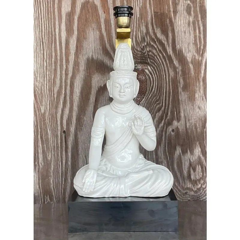 Vintage Asian Glazed Ceramic Table Lamp — additional photo 4