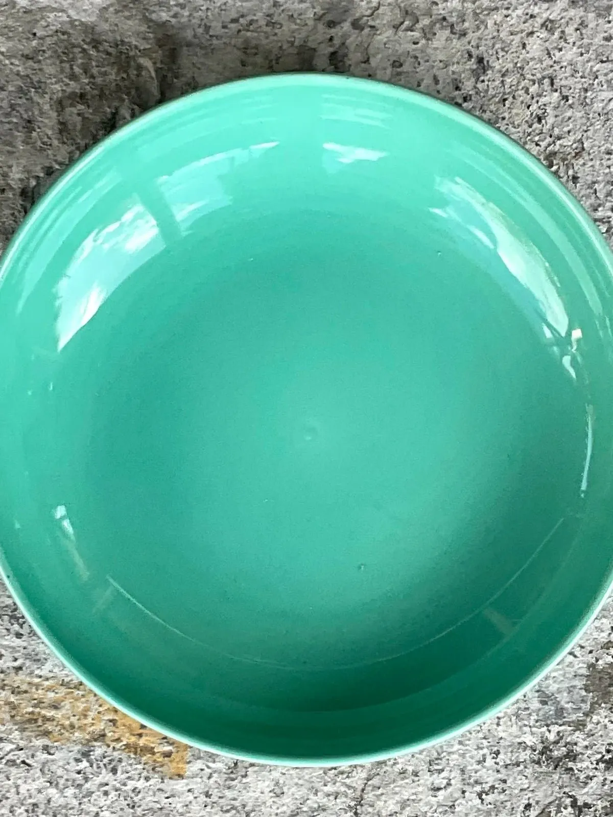Vintage Boho Glazed Ceramic Platter and Bowl Serving Set- 2 Pieces — additional photo 1