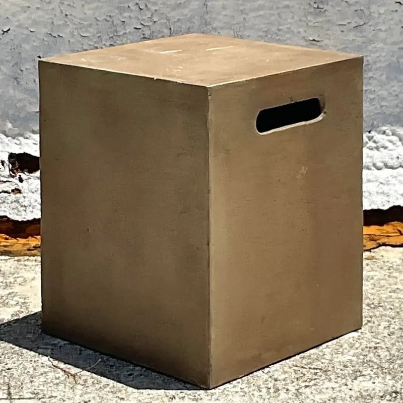 Vintage a Boho Matte Glazed Ceramic Stool — additional photo 1