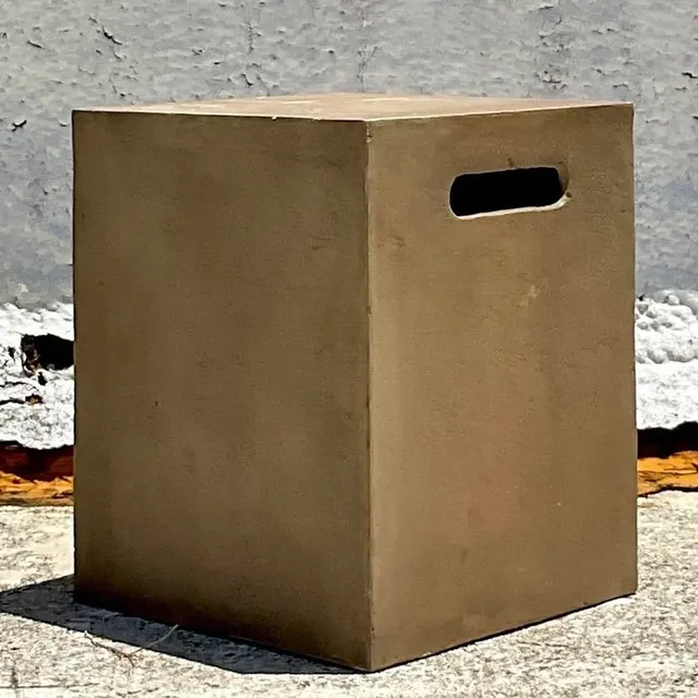 Vintage a Boho Matte Glazed Ceramic Stool — additional photo 2