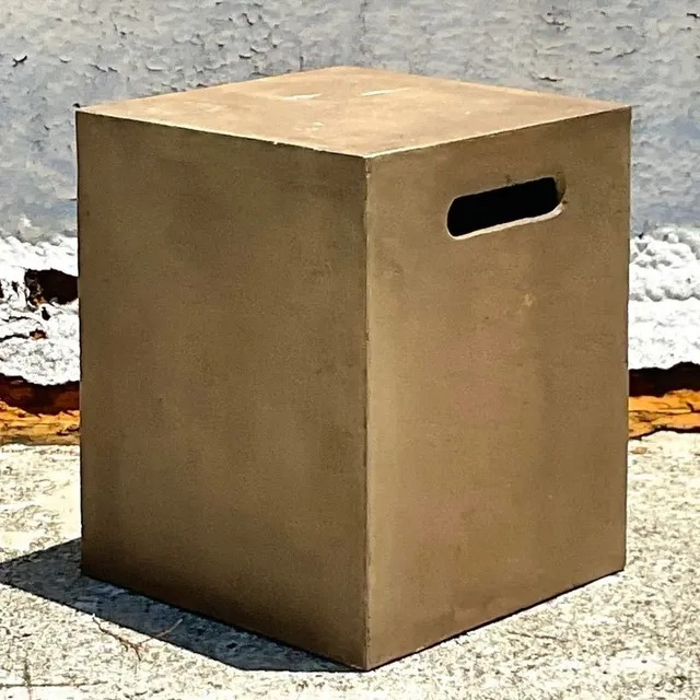 Vintage a Boho Matte Glazed Ceramic Stool — additional photo 3