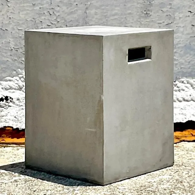 Vintage Boho Matte Glazed Ceramic Stool — additional photo 7