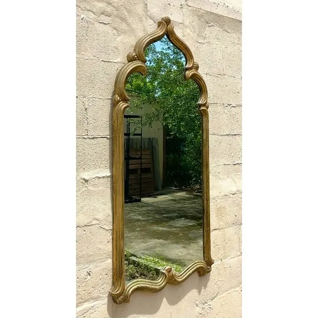 Late 20th Century Vintage Boho Temple Gilt Mirror — additional photo 3