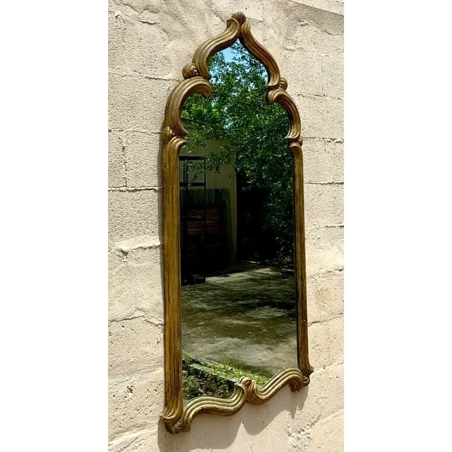Late 20th Century Vintage Boho Temple Gilt Mirror — additional photo 4