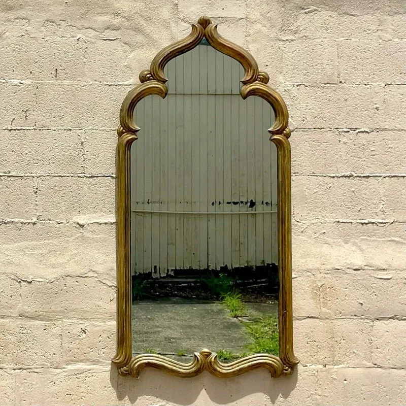 Late 20th Century Vintage Boho Temple Gilt Mirror — additional photo 5