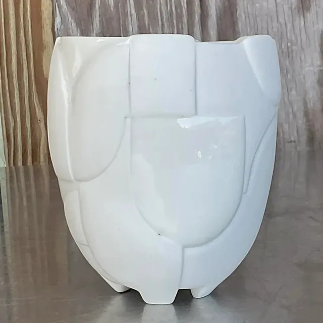 Vintage Boho Signed Studio Pottery Vase - Pottery, 5W x 5.75H — additional photo 8