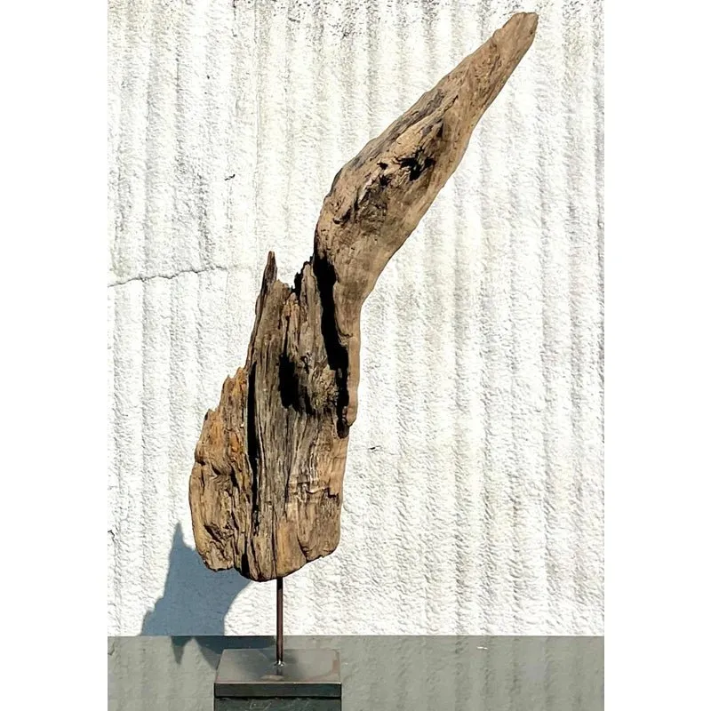 Late 20th Century Driftwood Sculpture on Steel Plinth — additional photo 5