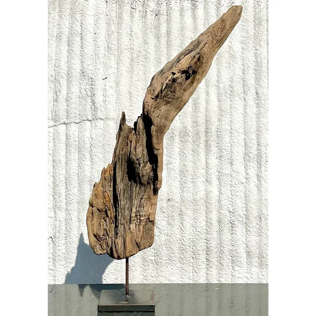 Late 20th Century Driftwood Sculpture on Steel Plinth — additional photo 6