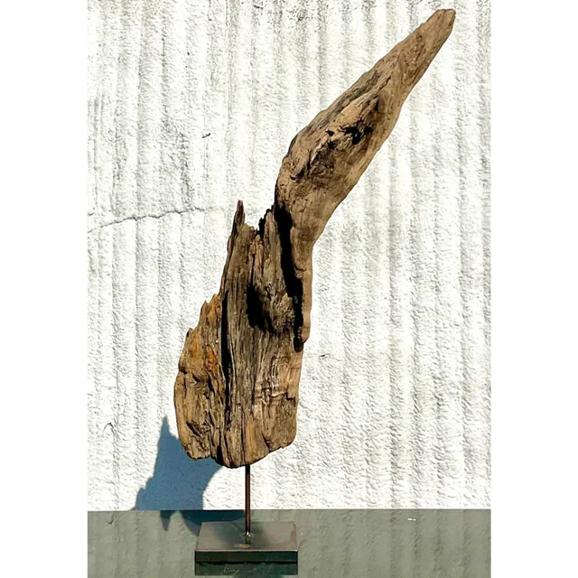 Late 20th Century Driftwood Sculpture on Steel Plinth — additional photo 8