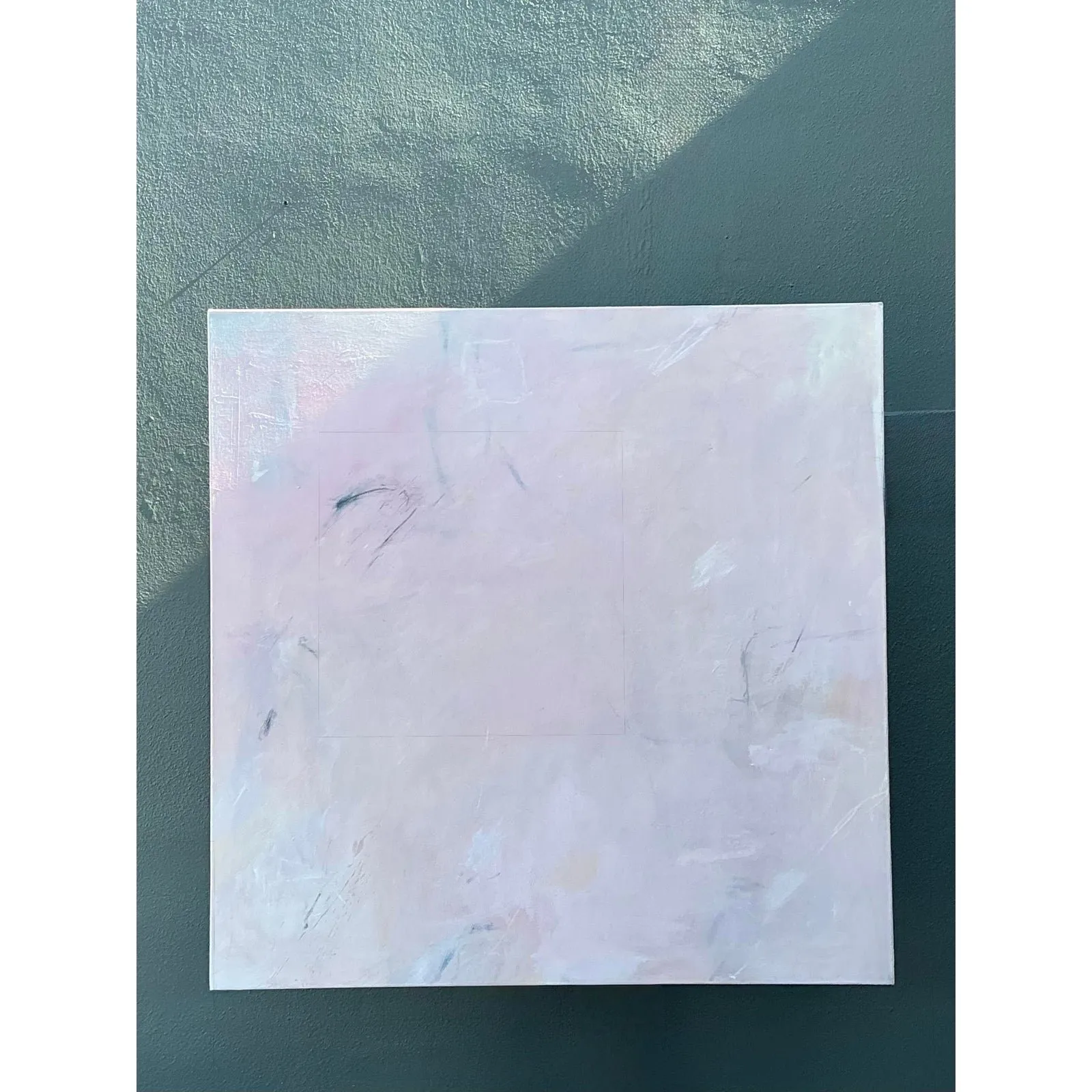 Vintage Original Abstract Oil on Canvas — additional photo 1