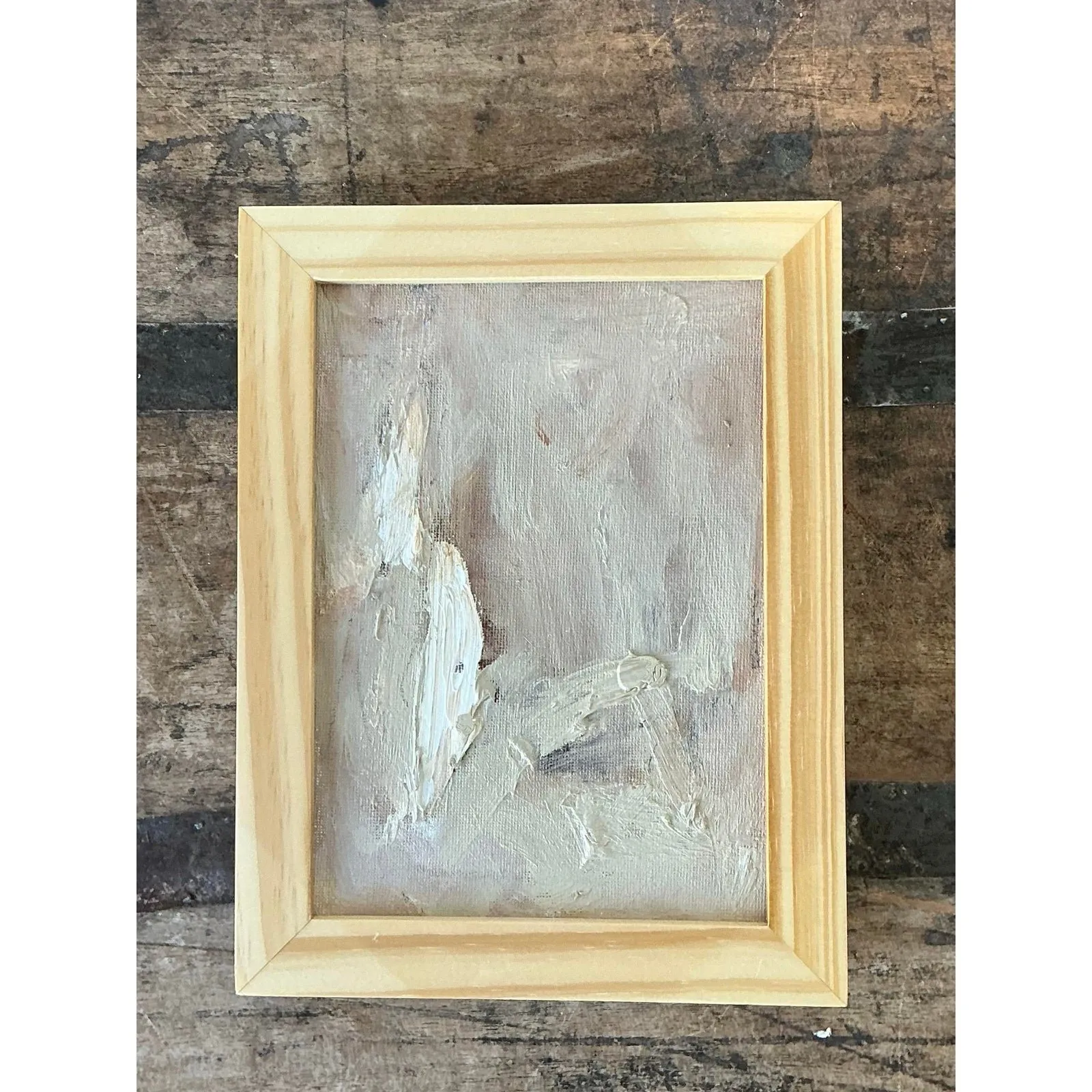 Vintage Original Abstract Oil on Board — additional photo 4